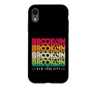 Custodia per iPhone XR Brooklyn New York City Retro Typography Travel Art