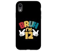 Custodia per iPhone XR Bruh Im 12 12 ° compleanno ragazzo retrò dodici anni bambini