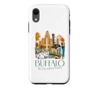 Custodia per iPhone XR Buffalo, skyline di New York, souvenir della città dei buoni vicini