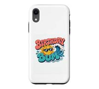 Custodia per iPhone XR Bum di compleanno | Retro Groovy Sun Ocean Beach Estate