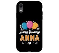 Custodia per iPhone XR Buon compleanno Anna