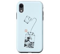Custodia per iPhone XR Bustina di tè Great Wave Estetica giapponese