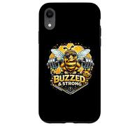 Custodia per iPhone XR Buzzed & Strong Bee Honey Bilanciere Grafica