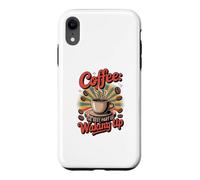 Custodia per iPhone XR Caffè quando ti svegli