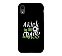 Custodia per iPhone XR Calcio da calcio "Kick In The GrASS"