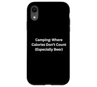 Custodia per iPhone XR Campeggio dove le calorie non contano per divertimento all'aperto