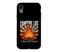 Custodia per iPhone XR Campfire Life Cuore Di Campeggio Campeggio