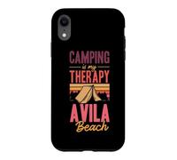 Custodia per iPhone XR Camping Is My Therapy Avila Beach California Campeggio per famiglie