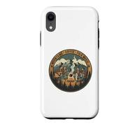 Custodia per iPhone XR Camping Vacation Mountains Coffee And Folk Music
