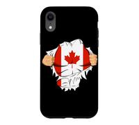 Custodia per iPhone XR Canadian Superhero Canada Flag Patriot Gift