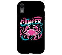 Custodia per iPhone XR Cancro Segno zodiacale Granchio Rosa Astrologia Vibes