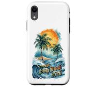 Custodia per iPhone XR Cancun Spring Break 2026 Palma e onde ad acquerello