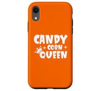 Custodia per iPhone XR Candy Corn Queen Halloween Divertente Autunno