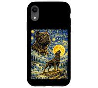 Custodia per iPhone XR Cane Corso Notte Stellata Van Gogh Simpatico Cane Ululante