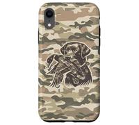 Custodia per iPhone XR Cane da laboratorio retrò, mimetico, mimetico, da laboratorio, Labrador Southern