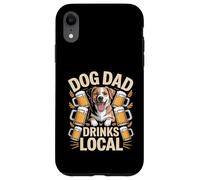 Custodia per iPhone XR Cane papà beve birra artigianale locale amante del birrificio