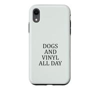 Custodia per iPhone XR Cani e vinile per tutti i giorni amanti della musica