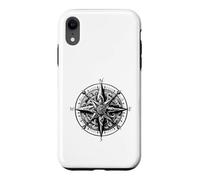 Custodia per iPhone XR Capitano della rosa dei venti sulla barca con volante