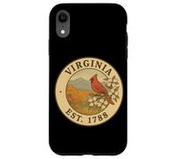 Custodia per iPhone XR Cardinale Vintage con Fiori - Virginia 1788