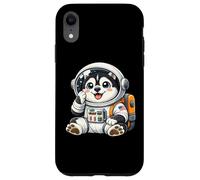 Custodia per iPhone XR Carino cartone animato Husky Spazio ed Explorer Astronauta Cane
