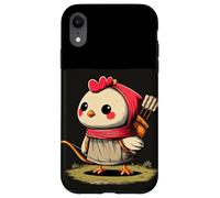 Custodia per iPhone XR Carino Cupido Pollo Cerca Animali e Amanti Dell'amore