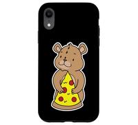 Custodia per iPhone XR Carino Orso Cucciolo Abbracciare Pizza Slice