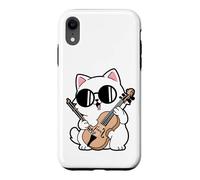 Custodia per iPhone XR Carino Violino Cat Musicista