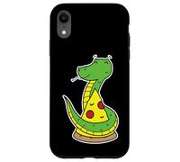 Custodia per iPhone XR Carino Vipera Con Una Pizza