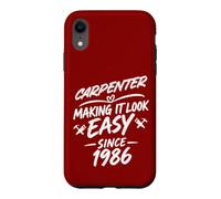Custodia per iPhone XR Carpenter 40° anniversario di compleanno, perfetto falegname