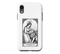 Custodia per iPhone XR Carta dei Tarocchi Vintage Zodiaco Leone Strega Celeste Astrologia