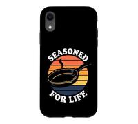 Custodia per iPhone XR Cast Iron Cook Seasoned For Life Vintage Sunset Skillet