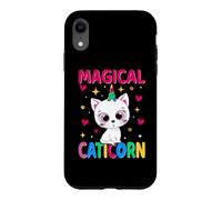 Custodia per iPhone XR Cat and Unicorn Caticorn Magical Funny Kitten Cats Lovers