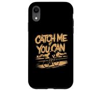 Custodia per iPhone XR Catch Me If You Can Cycling | Divertente attrezzatura da motociclista retrò