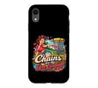 Custodia per iPhone XR Catene da golf a disco Are My Love Language Funny Disc Golf Women