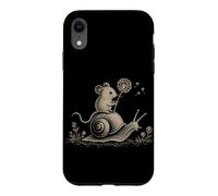 Custodia per iPhone XR Cavalcando il topo Lumaca Foresta Fauna Selvat