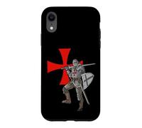 Custodia per iPhone XR Cavalieri crociati medievali e cavaliere