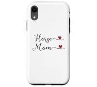Custodia per iPhone XR Cavallo Mamma I cuore Cavalli Tipografia Design