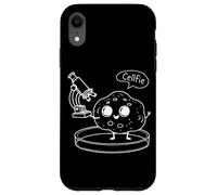 Custodia per iPhone XR Cellfie Line Art Cell Meme Scienza Biologia Divertente Lab