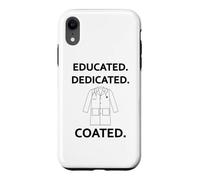 Custodia per iPhone XR Cerimonia del cappotto bianco dello studente di medicina rivestita dedicata educata