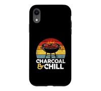 Custodia per iPhone XR Charcoal & Chill Summer BBQ Vintage Tramonto Dad Grill Lover