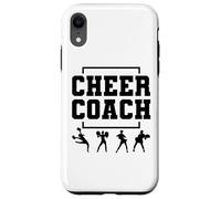 Custodia per iPhone XR Cheer Coach Cheerleader Divertente Cheerleader Fan Distressed