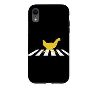 Custodia per iPhone XR Chicken Crosses Road Crosswalk Silhouette Graphic T-Shirt