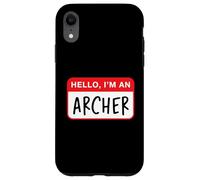 Custodia per iPhone XR Ciao, sono un arciere - Divertente