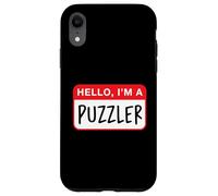 Custodia per iPhone XR Ciao, Sono un Puzzler - Divertente