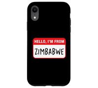 Custodia per iPhone XR Ciao, vengo dallo Zimbabwe