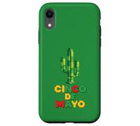 Custodia per iPhone XR Cinco De Mayo Mexican Fiesta Mexico Cactus Costruttore di mattoni