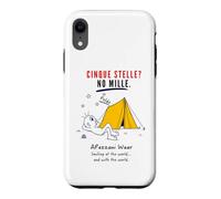 Custodia per iPhone XR Cinque Stelle No Mille Poldo Campeggio Divertente