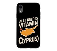 Custodia per iPhone XR Cipro All I Need Is Vitamin Cyprus Bandiera L'isola di Cipro