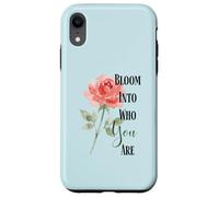Custodia per iPhone XR Citazione di Bloom Into You Rose