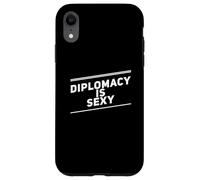 Custodia per iPhone XR Citazione di I Hate War Dire no alla guerra contro la guerra La diplomazia è sexy
